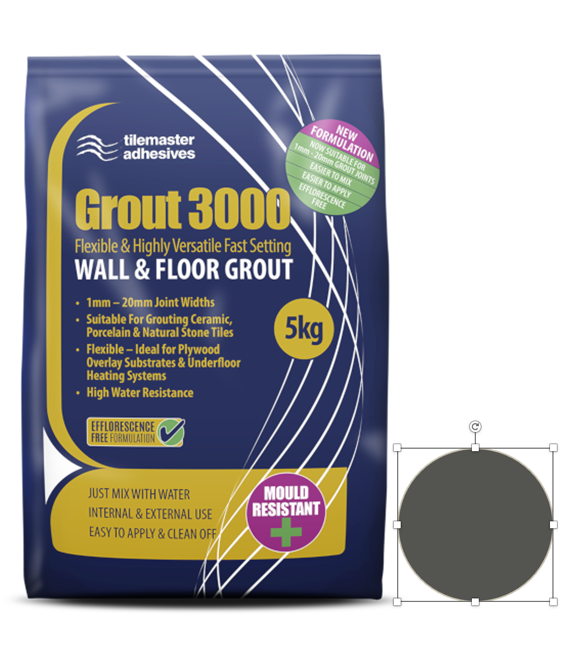Tilemaster Grout 3000 -Charcoal image 0