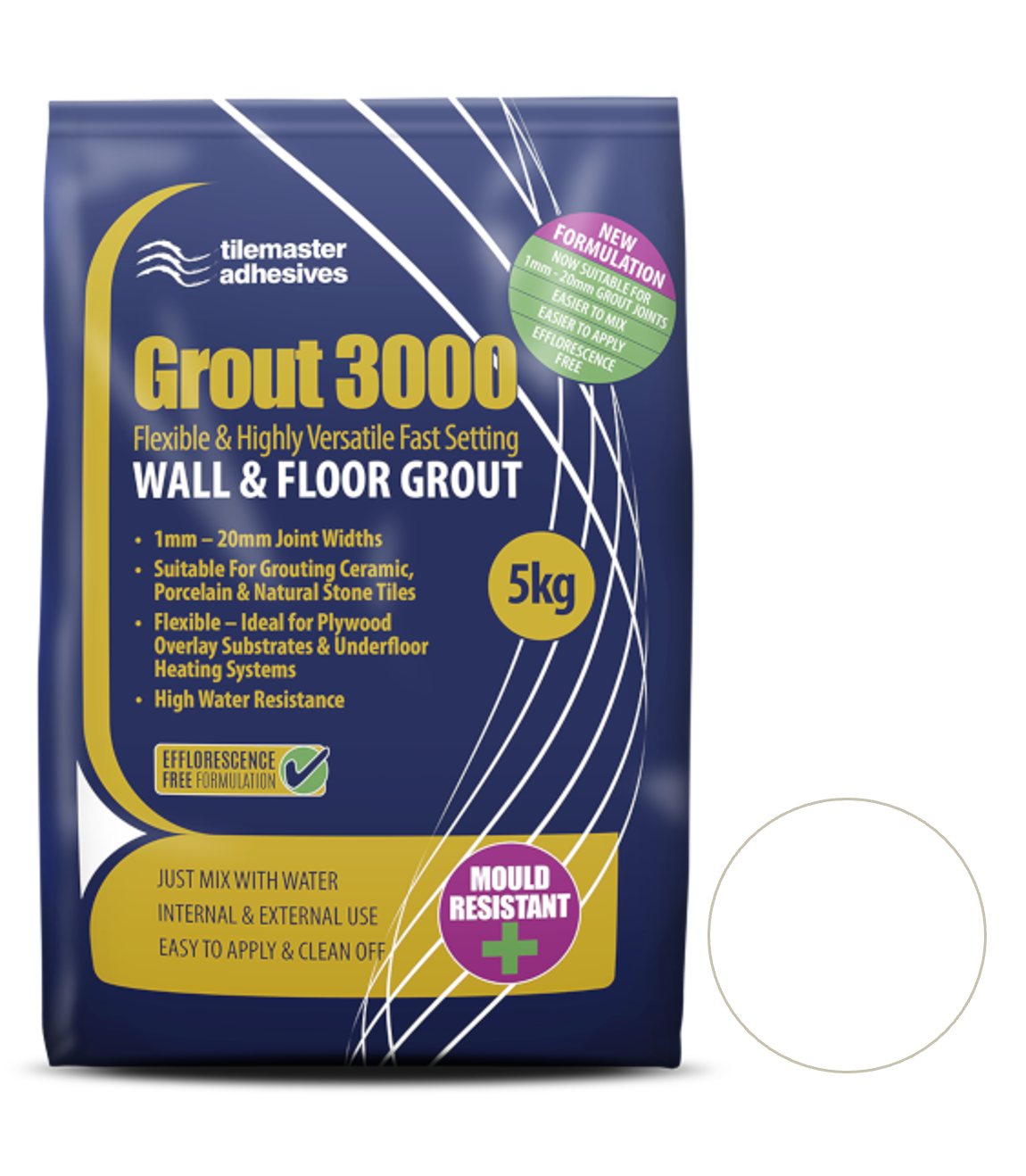 Tilemaster Grout 3000 - Pure White image 0