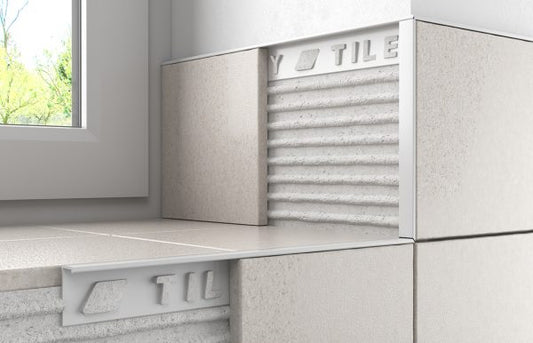 Plastic Square Edge Trim - White image 0