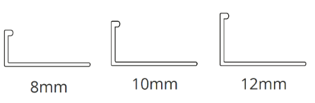 Plastic Square Edge Trim - White image 1