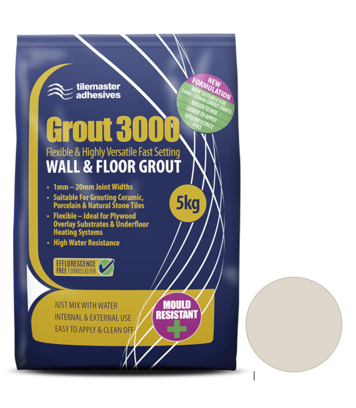Tilemaster Grout 3000 - Limestone image 0