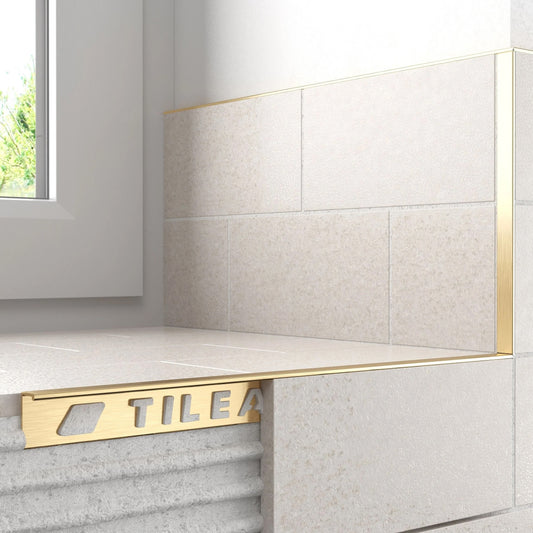 10mm Gold Square Edge Metal Trim image 0