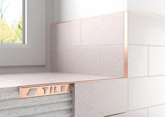 10mm Rose Gold Square Edge Metal Trim image 0