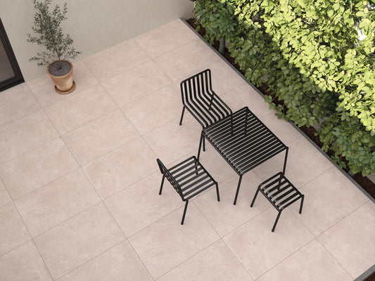 21.6m2 Pallet Deal Horizon Bone Outdoor Porcelain Paving Slabs - 60x90 image 0
