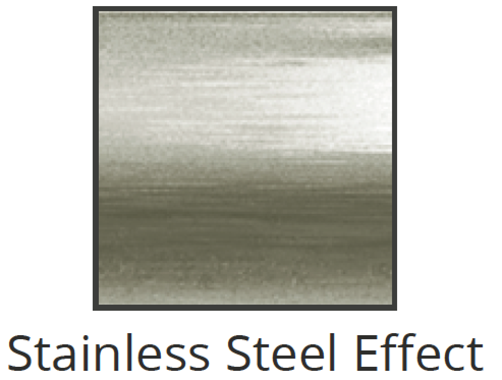 Utility Square Edge Metal Trim - Stainless Steel Effect image 2