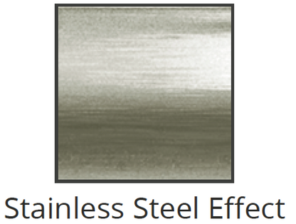 Utility Square Edge Metal Trim - Stainless Steel Effect image 2