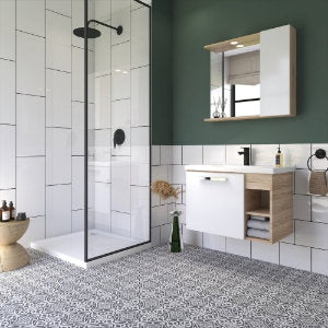8205n Super Glossy White Porcelain Tile – 300x600mm