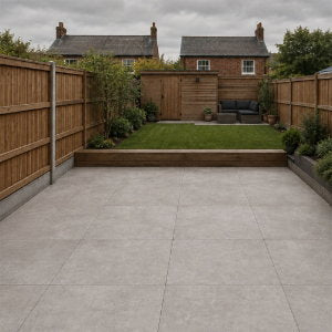 Beck Grey Outdoor 20mm Porcelain Tile – 600x600mm