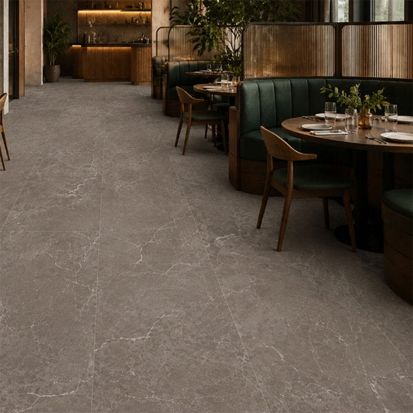 Tenby Anthracite Matt Porcelain Tile – 600x1200mm