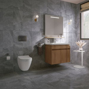 Antiqua Anthracite Porcelain Tile – 300x600mm