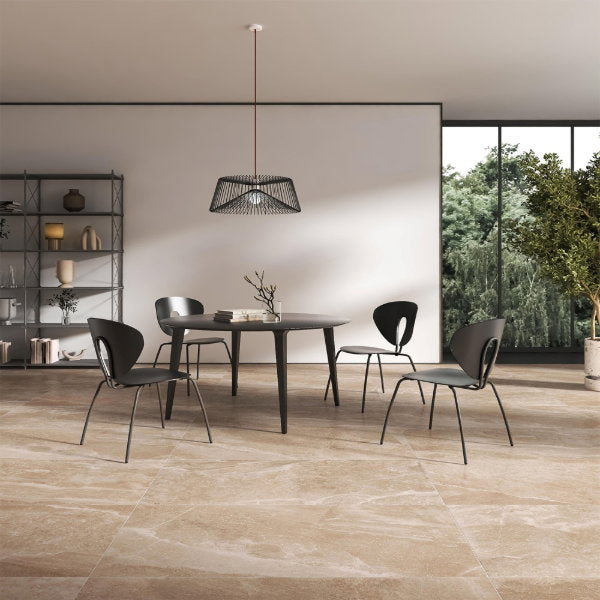 Antiqua Beige Porcelain Tile – 600x1200mm