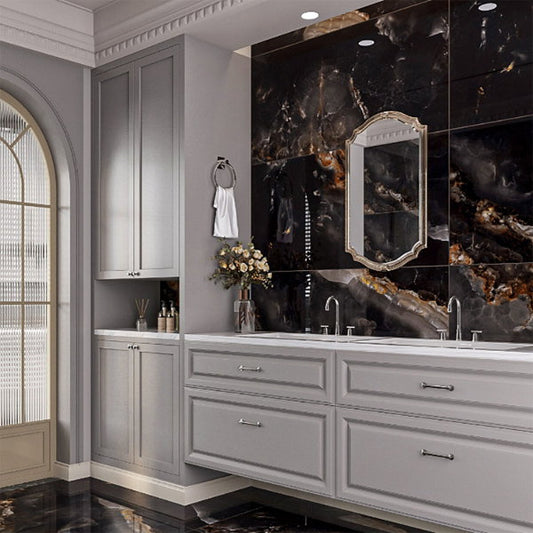 Onyx Black Opal Porcelain Tile – 600x1200mm