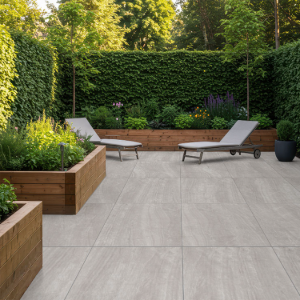 Beck Silver Outdoor 20mm Porcelain Tile – 600x600mm