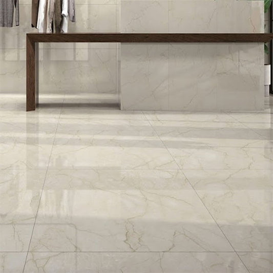 Galena Caryn Cream Polished 1000x1000mm Porcelain Tile