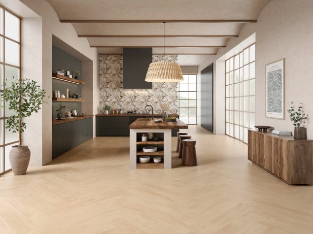 Woodstock Lines Cedar Wood Effect Porcelain Tile 60x120cm