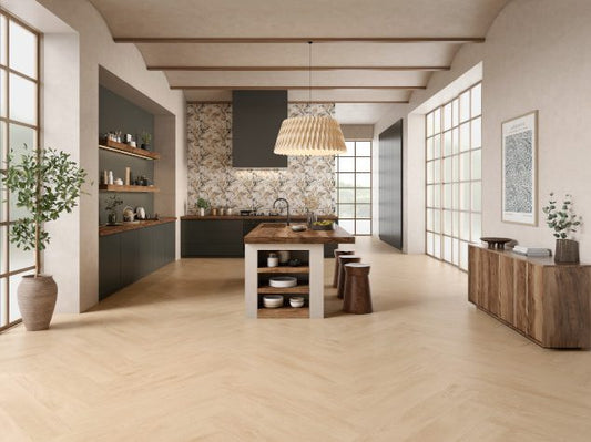 Woodstock Lines Cedar Wood Effect Porcelain Tile 60x120cm