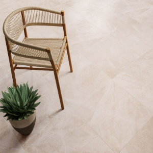 Amani Cream Porcelain Tile – 600x600mm