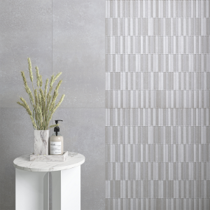 Concretum Grey Decor Porcelain Tile – 300x600mm