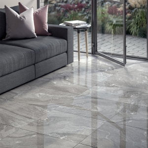 Fog Antrecide Polished Porcelain Tile – 600x600mm