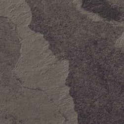 Fantasy black slate effect porcelain paving tile detail