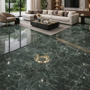 Green Marble Porcelain Tile – 600x600mm