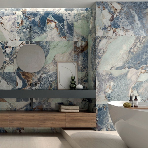 Greta Blue Porcelain Tile – 600x1200mm