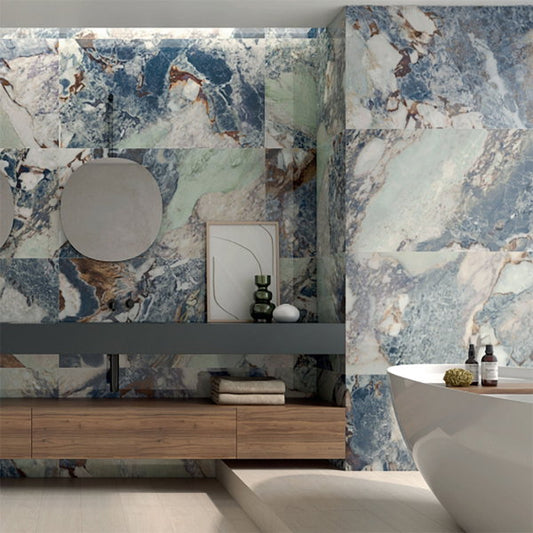 Greta Blue Porcelain Tile – 600x1200mm