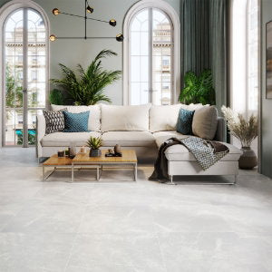 Amani Grey Porcelain Tile – 600x600mm
