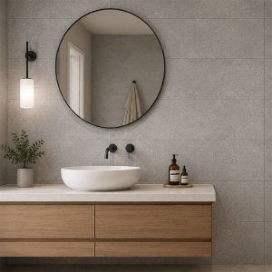 Betonico Grey Porcelain Tile – 300x600mm