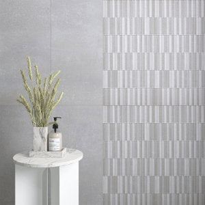 Concretum Grey Porcelain Tile – 300x600mm