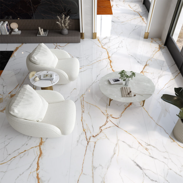 Golden Hour XL Porcelain Slab 1200x2800mm room setting