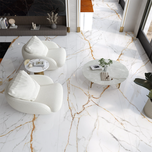 Golden Hour XL Porcelain Slab 1200x2800mm room setting