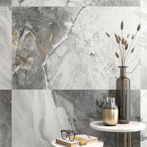Invisible Grey Porcelain Tile – 600x1200mm