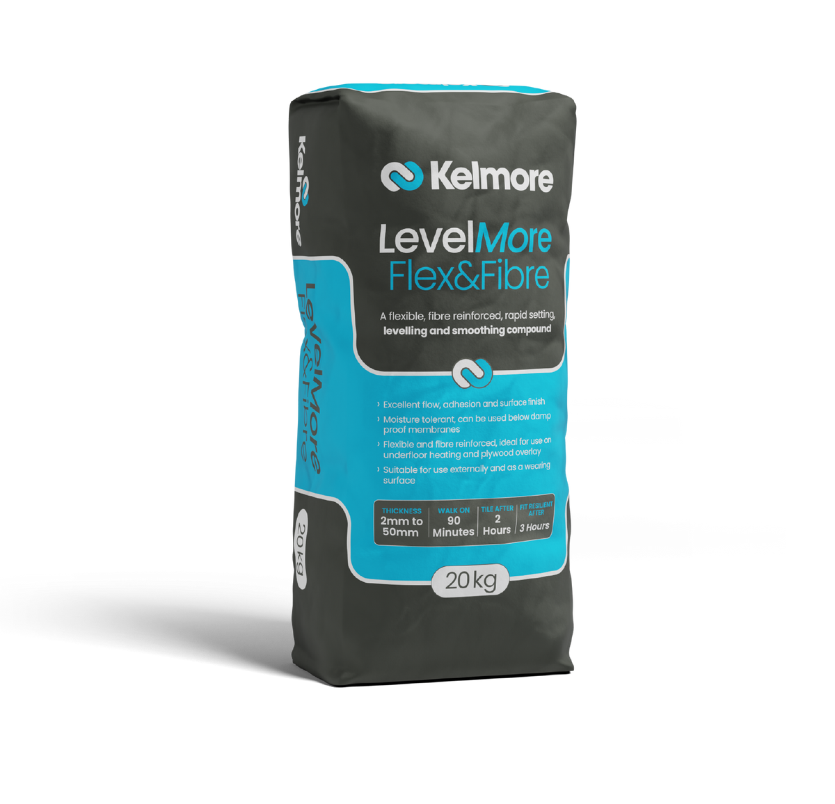Kelmore LevelMore Flex & Fibre Levelling Compound 20kg