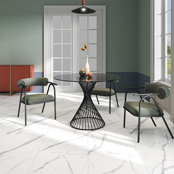 Maunas White Matt Porcelain Tile – 600x1200mm