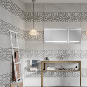 Metropol Grey Decor Porcelain Tile – 300x600mm
