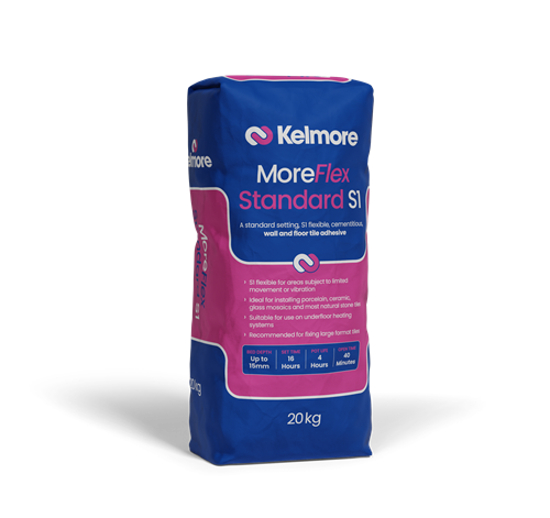 Kelmore MoreFlex Standard S1 Tile Adhesive 20kg