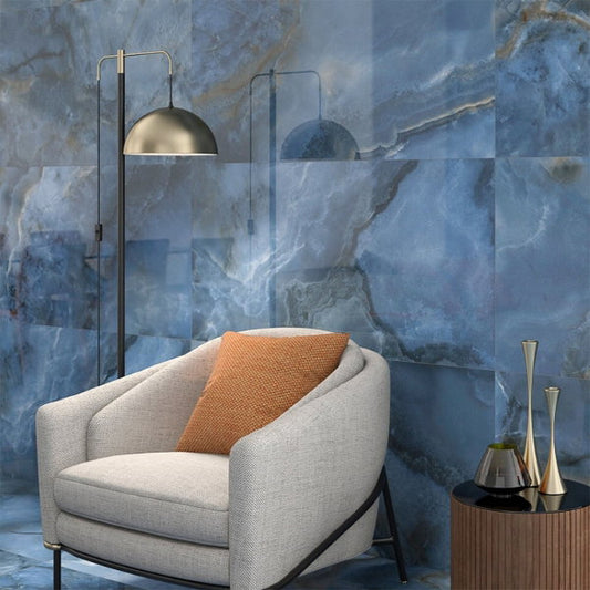 Oni Blue Polished Porcelain Tile – 600x1200mm