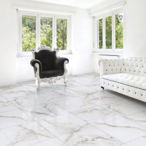 Onyx Grey Polished Porcelain Tile – 600x600mm