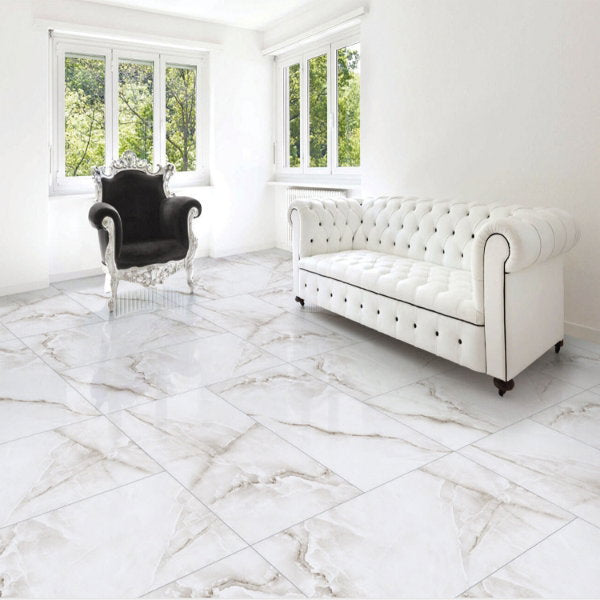 Onyx Grey Polished Porcelain Tile – 600x1200mm