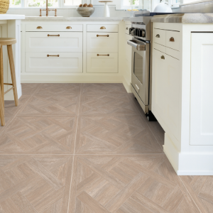 Parquet Cream Porcelain Tile – 600x600mm
