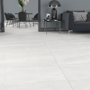 Praia White Matt Porcelain Tile – 600x600mm