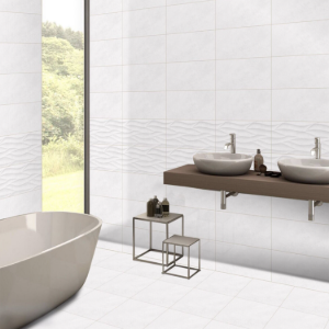 Villa White Matt Decor ( 6458-Hl ) Porcelain Tile – 300x600mm