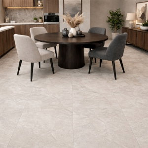 Tenby White Matt Porcelain Tile – 600x600mm