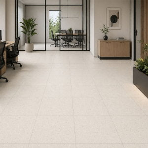 Salt And Pepper White Porcelain Tile – 600x600mm