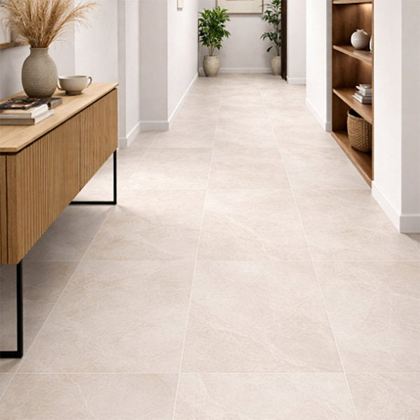 Tenby White Matt Porcelain Tile – 600x1200mm