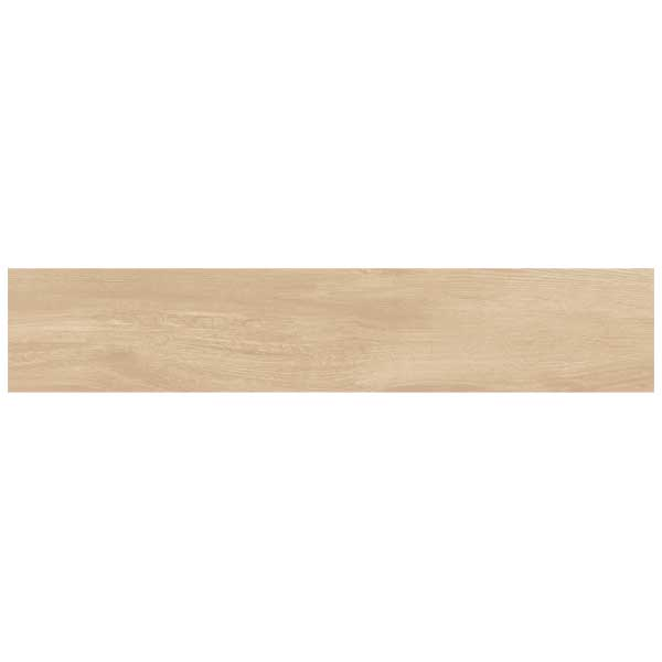 Nook Natural matt wood-effect porcelain tile 23.3x120cm