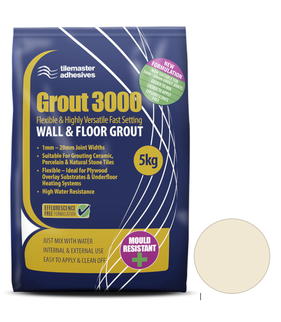 Tilemaster Grout 3000 - Jasmin image 0