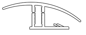 Adjustable Floor Transition Chrome image 1