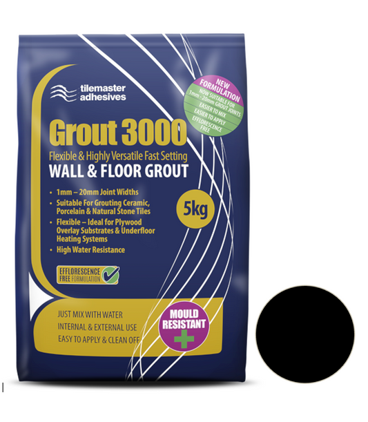 Tilemaster Grout 3000 - Black image 0